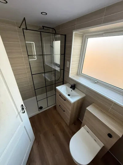 Completed PrimeBath bathroom renovation, project photograph 26
