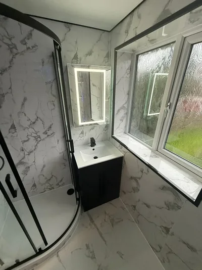 Completed PrimeBath bathroom renovation, project photograph 63