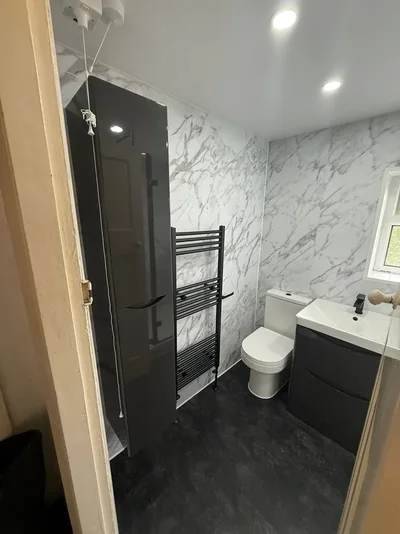 Completed PrimeBath bathroom renovation, project photograph 36