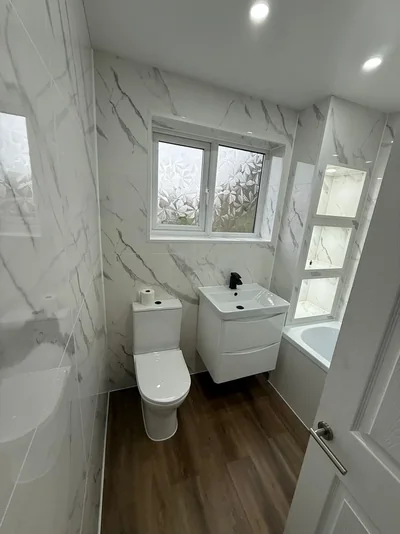 Completed PrimeBath bathroom renovation, project photograph 55